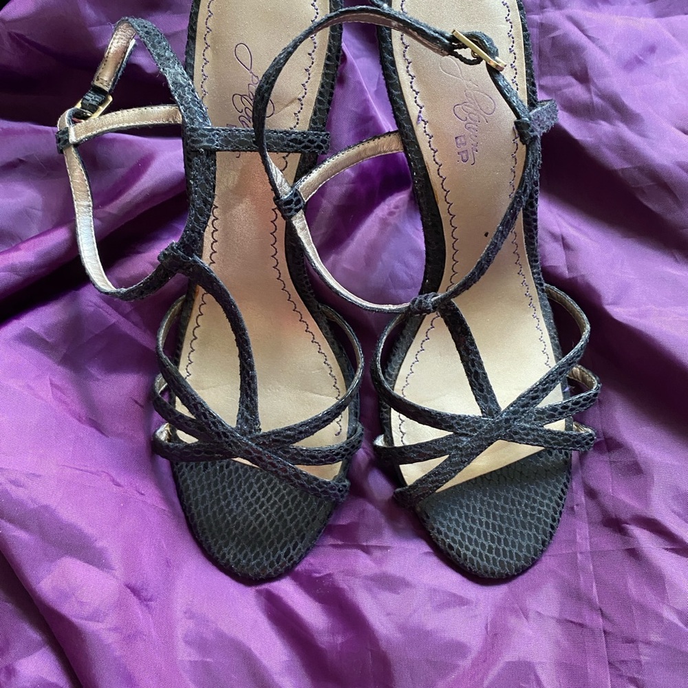 Elegant Black Strappy Heels